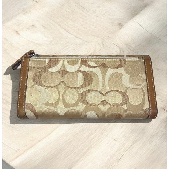 Y2K Coach 10995 Chelsea Optic Signature Turn Lock Satchel & Checkbook Wallet - Picture 8 of 16